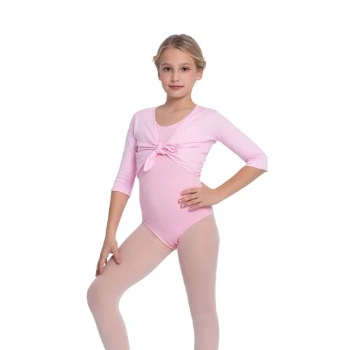 chaqueta anudada rosa