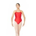 maillot tirante fino licra rojo