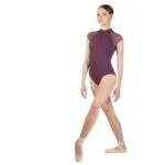 maillot manga corta transparente color prunus