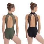 maillot verde y negro parte trasera