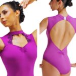 maillot sin mangas y espalda descubierta color orchid ballet rosa