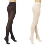 medias color negro y color ballet