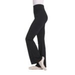 pantalon negro largo campana
