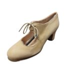 zapato flamenco ante beig cordonera