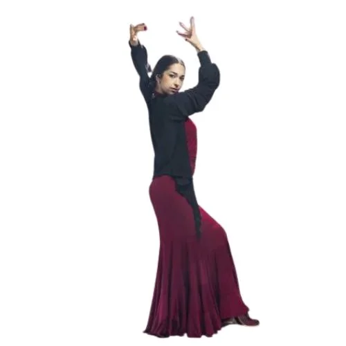 Cardian negro flamenca