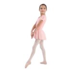 Maillot con faldita incorporada en color rosa de la marca Bloch