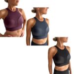 top luana en color azul, negro y beet plant