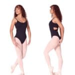 Maillot tirante fino de la marca Capezio con espalda cruzada