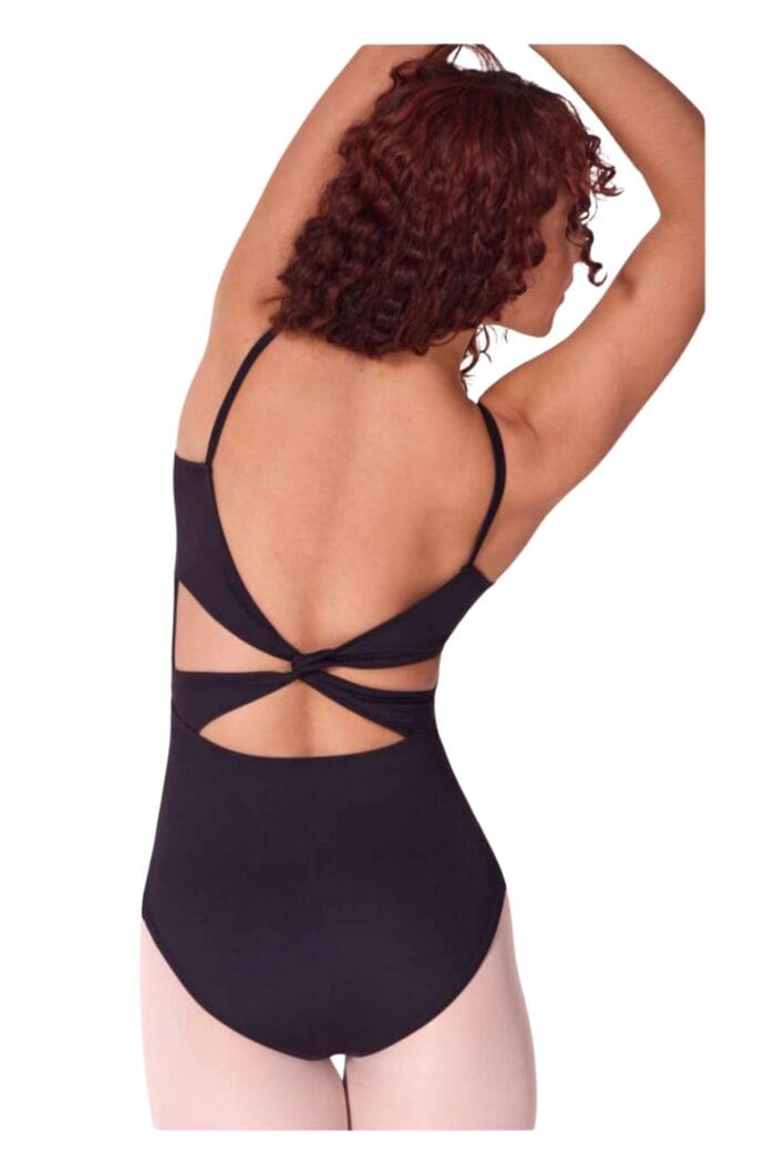 Maillot tirante fino de la marca Capezio con espalda cruzada