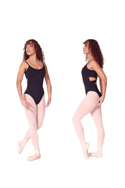 Maillot tirante fino de la marca Capezio con espalda cruzada