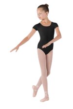Maillot manga corta en color negro de la marca Bloch