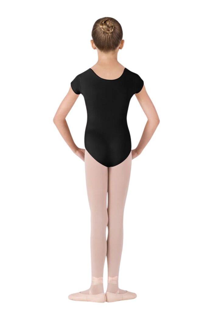 Maillot manga corta en color negro de la marca Bloch