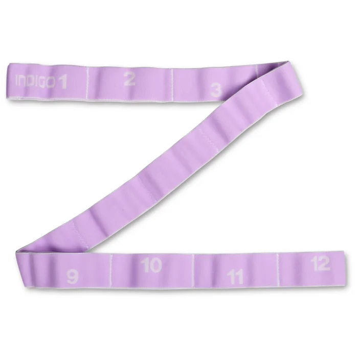 cinta elastica 12 agarres en color morado