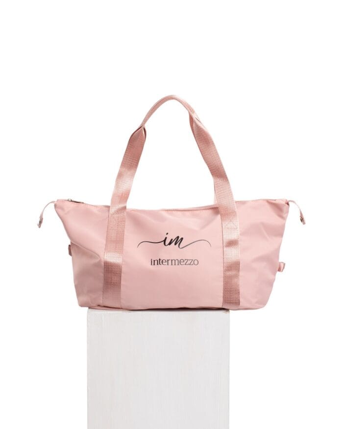 Bolso de Danza de la marca Intermezzo modelo Delani, disponible en negro y rosa