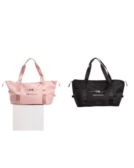 Bolso de Danza de la marca Intermezzo modelo Delani, disponible en negro y rosa