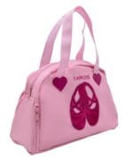 Bolsa de Danza Capezio rosa con zapatillas de ballet de lentejuelas