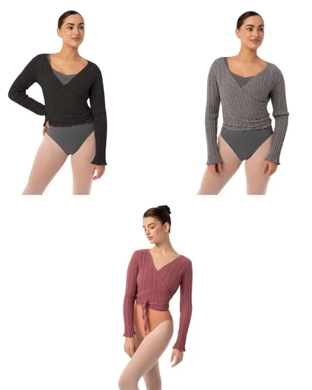 Chaqueta cruzada intermezzo en color gris, negro y rosa