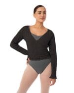 chaqueta negra intermezzo cruzada