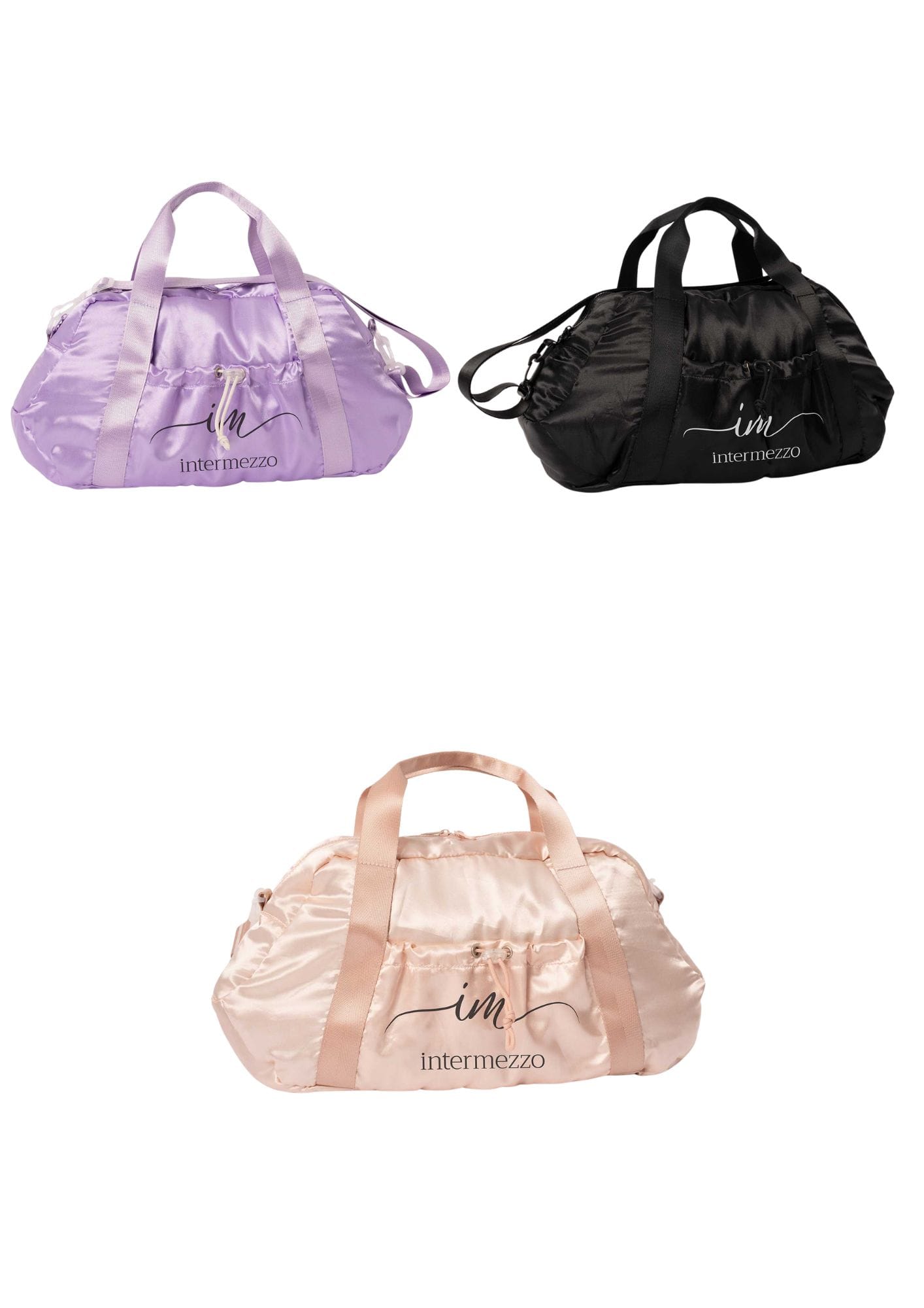 bolsos-danza-9112-rosa-morado-negro-intermezzo-fenella-entre-puntas-y-volantes Bolso de danza Intermezzo Fenella en color rosa, morado y negro
