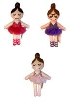 Muñeca de peluche de bailarina con tutú